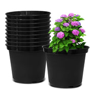 RooTrimmer front view of ten black 10-inch pots showing pack value