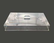 RooTrimmer front view on 1020 tray showing protection and convenience