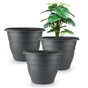RooTrimmer front view gray pot showing clean design and easy styling