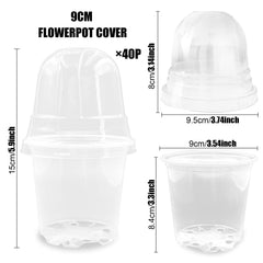 RooTrimmer humidity dome close-up providing stable moisture for seedlings