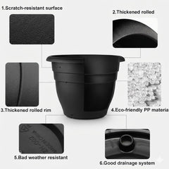 RooTrimmer detail of polypropylene wall thickness highlighting durable construction