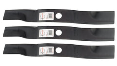 Rotary front packaging showing three replacement blades and model compatibility