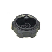Rotary vented fuel cap front view showing fitment and secure seal benefit
