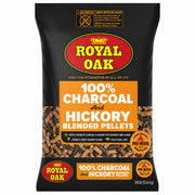 Royal Oak bag front view showing 30 lb pellet packaging for easy selection