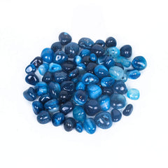 ROYAL SAPPHIRE stones in terrarium with succulents for moisture control