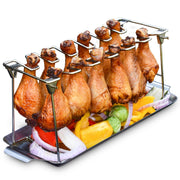 RTT rack front view showing 12 slots and organized cooking benefit