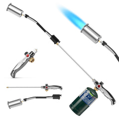 RUBDARK front view showing complete torch assembly and benefits