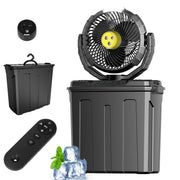 Ruimos front view showing fan and mist for powerful cooling