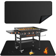 rumlick front view under grill mat showing full deck protection
