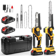 Run Jee front view of mini chainsaw showing compact design and immediate usability