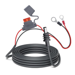 rvicees front view of product packaging showing cable and connectors for quick identification