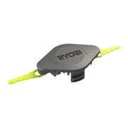 RYOBI double serrated blade head front showing mounting interface and durable build