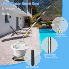 Sadoia collapsed pole beside towel showing compact storage benefit