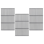 SafBbcue front view of cast iron grates showing durable construction and even heat benefit