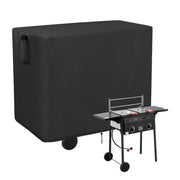 Safipotts front view showing full fryer cover protecting unit and preventing rain exposure