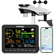 sainlogic front display showing large readable weather digits and instant clarity