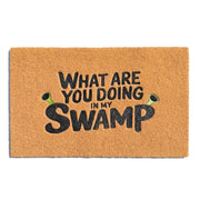 SAIONJI front view of ogre welcome mat showing full design and curb appeal
