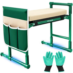 Saker front view unfolded kneeler showing sturdy support and comfort