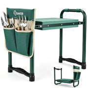 Saker front view folded bench showing compact storage benefit