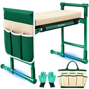 Saker front view folded kneeler showing compact storage benefit
