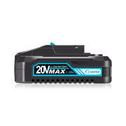 Saker mini battery front view showing compact design and easy handling benefit