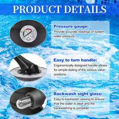 salangid pressure gauge closeup for monitoring filter performance