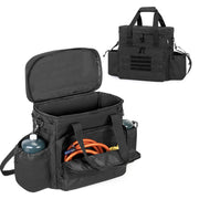 samdew front view of heater bag showing compact protection and organized carry