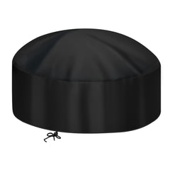 Samhe front view of cover on fire pit showing full protection and fit