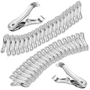 Samhopo front view packaged 40-pack showing compact metal clips for durable fastening