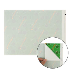 Sancodee hands peeling backing off card for quick installation and residue-free handling