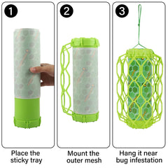 Sancodee glue card installed in trap capturing insects to protect outdoor areas