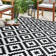 SAND MINE front view showing black and white lattice and durable outdoor styling benefit