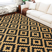 SAND MINE front view of rug showing modern style and durable finish
