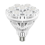 SANSI 36W front view showing full-spectrum LEDs and compact design benefit