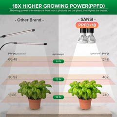 SANSI bulb removed from socket illustrating replaceable bulb convenience and savings