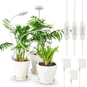 SANSI clip-on grow light front view showing compact design and bright output