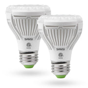 SANSI bulb front packaging showing product and spec benefits