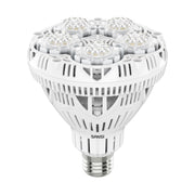 SANSI grow light bulb front view showing full-spectrum design and daylight color
