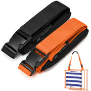 Sanwuta front view of both black and orange straps showing colors and foldability benefit