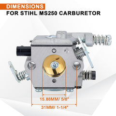 Savior carburetor side linkage detail showing throttle alignment benefit