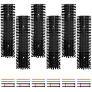 Sayutie brush front packaging showing six black brushes and screws for easy installation