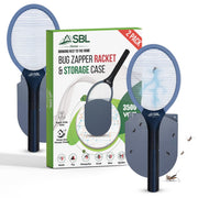 SBL Home front view of racket showing slim head and handle for quick zapping