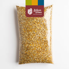Schoen Farms seed blend closeup showing texture and no‑waste benefit