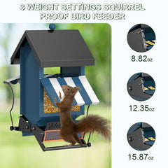 ScinDa feeder wide-mouth lid open for quick refill and mess-free filling