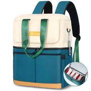 Scothen front view showing stylish cooler backpack and organized pockets benefit