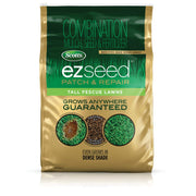 Scotts EZ Seed front bag showing product and coverage benefit
