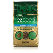 Scotts front packaging showing EZ Seed Patch & Repair benefits
