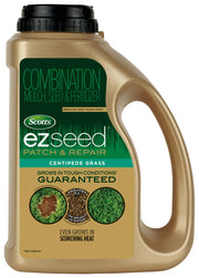 Scotts front packaging of EZ Seed Patch & Repair showing product benefits