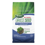 Scotts front packaging showing brand and heat-tolerant seed benefits