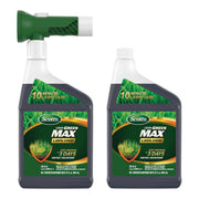 Scotts front packaging showing 2-pack and applicator, easy lawn greening